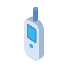 Scientific Ozone Monitor illustration Isolated Realistic Rendering