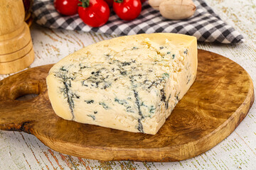 Gourmet blue cheese with mold