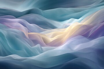 Obraz premium calming rhythms fluid shapes soothing colors flow seamlessly gentle waves rhythmic patterns breathing backdrop of soft, ambient lighting essence of tranquility visual metaphor emotional well-being