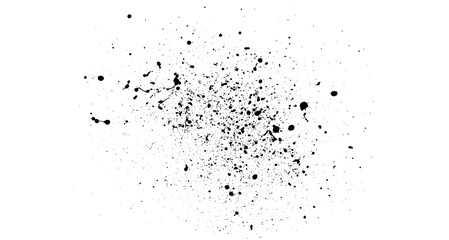 Subtle Black Splatter Texture – Dark Grunge Ink Stain and Abstract Paint Overlay for Minimalist Background Designs Transparent PNG