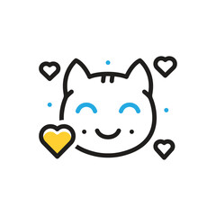 Multi color icon for lovely