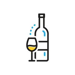 Multi color icon for alcohol
