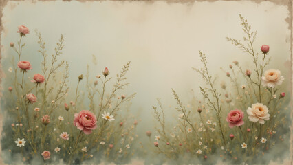 くすんだカラーのピンク色の花