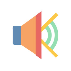Urban Noise Reduction Solution Icon illustration Cutout Colorful