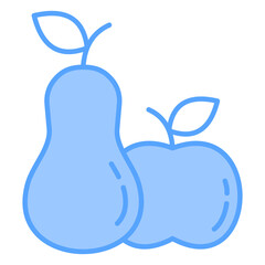Fruits Blue Icon