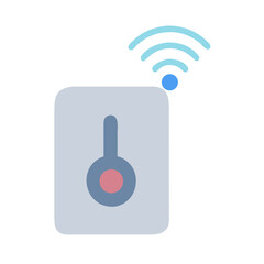 Wireless Temperature Sensor Node Power Management illustration Cutout Closeup