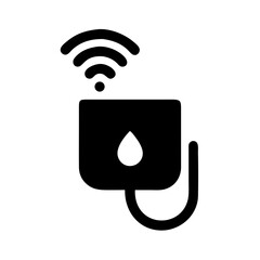 Wireless Water Sensor Black Cutout Element