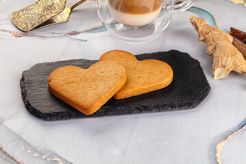 Sweet ginger cookies for snack