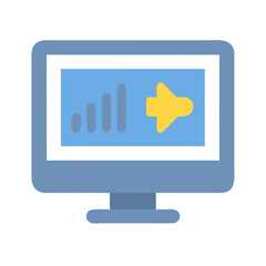 Acoustic Monitoring Software Interface illustration Isolated Cutout Screenshot