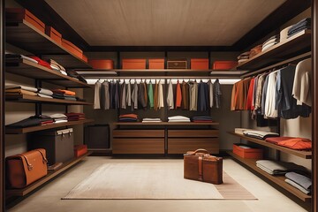 interior of a wardrobe