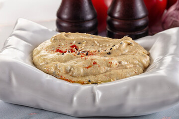 Chickpea vegan hummus dip spread