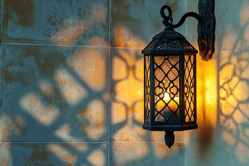old lantern in the night