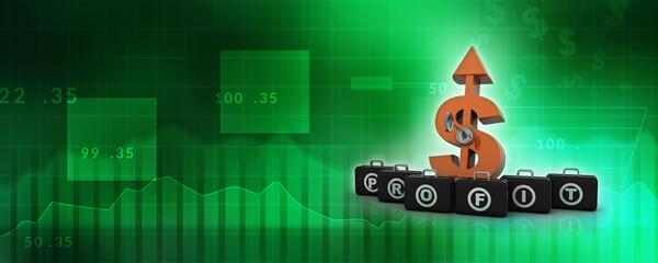 3d rendering insert key Dollar symbol 
