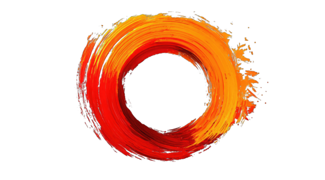 Abstract fiery ring
