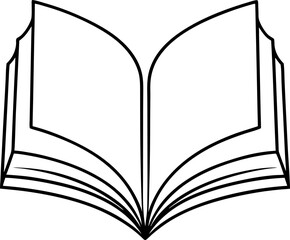open book vector illustration