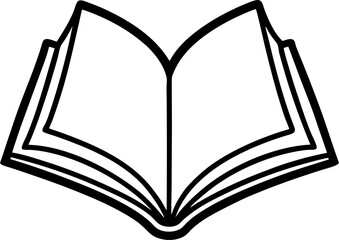 open book vector illustration