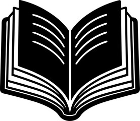 open book with heart shape