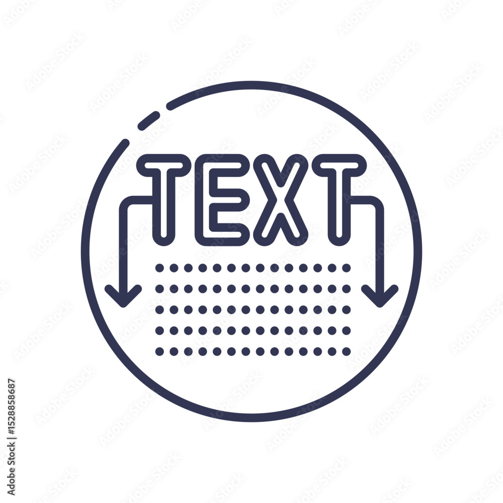 Aufkleber text transforming into data, symbolizing digital transformation.