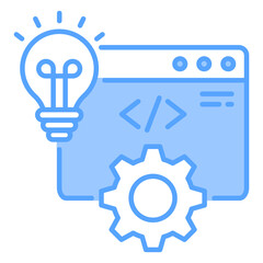 Development Blue Icon