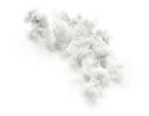 Cut-out mass cloudy floating elements on transparent backgrounds 3d illustrations png