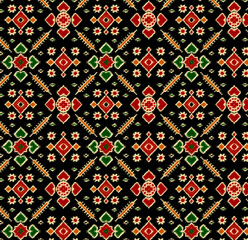 floral and patola ajrak stressing design for Fabrice printing  design with high quality