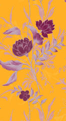 floral and patola ajrak stressing design for Fabrice printing  design with high quality