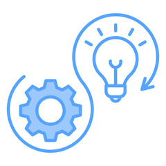 Continuous Learning Blue Icon