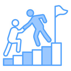 Leadership Blue Icon