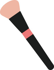 Makeup brush icon vector illustration on transparent background.