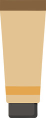 Foundation cream tube  vector illustration on transparent background.