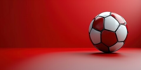 Illustration photo of Football flayer design resource Minimalistic Photo with copy space, award winning