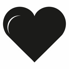 red heart on white background