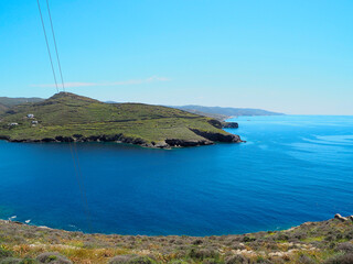 Beautiful seascape in Greece Kythnos island