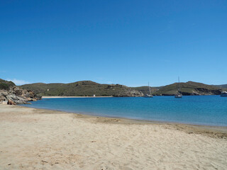 Beautiful seascape in Greece Kythnos island