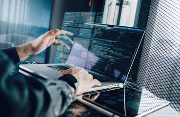 Computer technical engineering with model structure technology development or coding workflow.Business plan and backend design concepts