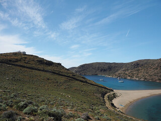 Beautiful seascape in Greece Kythnos island