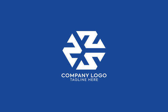 set of letter z s abstract iconic logo, lette s z forms flower icon abstract logo  Minimal awesome trendy professional logo design template For your business. Vector sign.