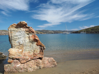 Beautiful seascape in Greece Kythnos island