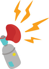 Air horn illustration