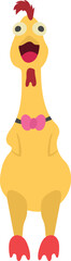 Rubber chicken illustration