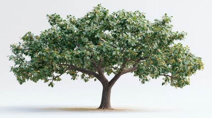 Obraz premium Lush tree with fruit, isolated