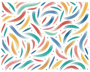 Obraz premium Bright multicolored stripes on a white background