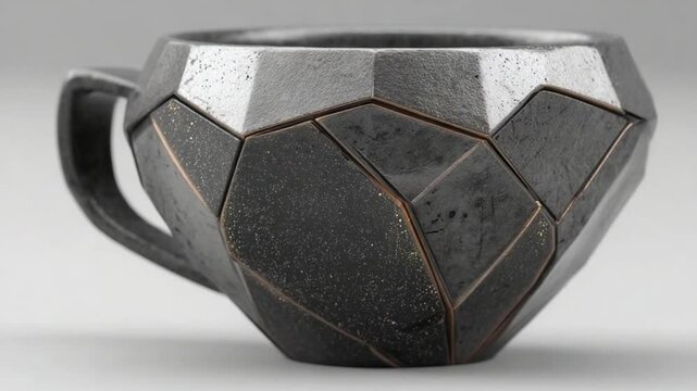 Unique Geometric Mug Design: A Modern and Artistic Take on Coffee and Tea Drinking