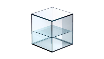 Clear glass display case