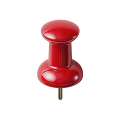 Red push pin, glossy finish (1)