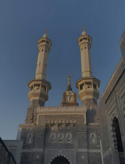 Iconic Makkah Clock Tower at Dusk