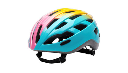 Fototapeta premium Colorful bicycle helmet for kids