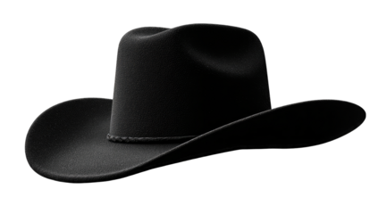 Dark cowboy hat, angled view (5)