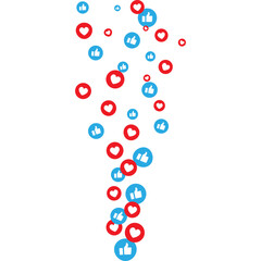 Social Media Like and Love Reaction