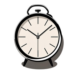 retro alarm clock vector